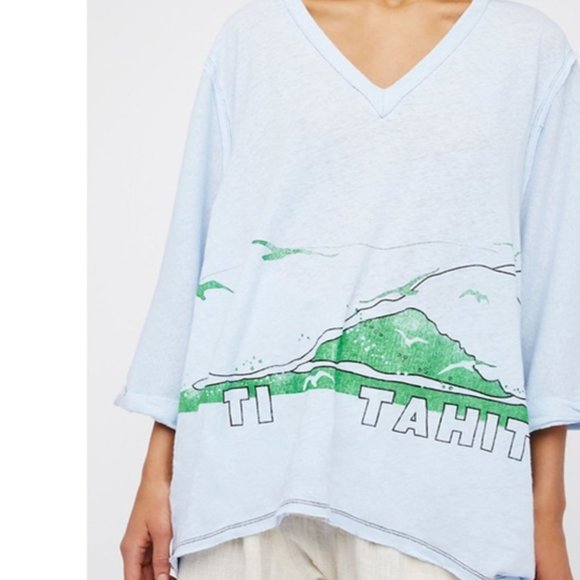 LIKE NEW! We The Free Tahiti Graphic Tee - Picture 2 of 13